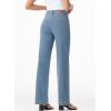 imageSidefeel Womens Jeans High Waisted Straight Leg Stretchy Jeans Trendy Welt Pockets Loose Wide Leg Zimbaplatinum Denim PantsVintage Blue