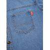 imageSidefeel Women Denim Shirts Oversized Long Sleeve Button Down Blouse V Neck Casual Top ShacketsLight Blue