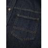 imageSidefeel Women Denim Shirts Oversized Long Sleeve Button Down Blouse V Neck Casual Top ShacketsVintage Blue