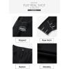 imageSidefeel Womens Ripped Jeans Straight Leg Distressed Boyfriend Denim PantsPure Black