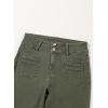 imageSidefeel Womens Wide Leg Jeans High Waisted Tummy Control Stretchy Pockets Front Straight Leg JeansGreen
