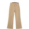 imageSidefeel Womens Wide Leg Jeans High Waisted Tummy Control Stretchy Pockets Front Straight Leg JeansKhaki