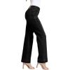 imageSidefeel Womens Straight Leg Jeans High Waisted Stretchy Tummy Control Wide Leg Denim Pants Fall OutfitsBlack