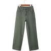 imageSidefeel Womens Straight Leg Jeans High Waisted Stretchy Tummy Control Wide Leg Denim Pants Fall OutfitsGeen