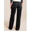 imageSidefeel Womens Wide Leg Jeans High Waisted Stretchy Jeans Straight Leg Trendy Patchwork Loose Fit Denim PantsBlack