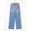imageSidefeel Womens Wide Leg Jeans High Waisted Stretchy Front Seam Denim PantsSky Blue