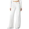 imageSidefeel Womens Wide Leg Jeans High Waisted Stretchy Straight Leg Jeans Trendy Seamed Front Loose Denim PantsCream White