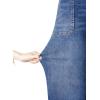imageSidefeel Womens Wide Leg Jeans High Waisted Stretchy Straight Leg Baggy Denim Pants with PocketsDark Blue
