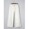 imageSidefeel Womens Wide Leg Jeans High Waisted Stretchy Straight Leg Baggy Denim Pants with PocketsWhite