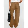 imageSidefeel Womens Wide Leg Jeans High Waisted Stretchy Straight Leg Baggy Denim PantsBrown