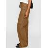 imageSidefeel Womens Wide Leg Jeans High Waisted Stretchy Straight Leg Baggy Denim PantsBrown