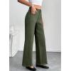 imageSidefeel Womens Wide Leg Jeans High Waisted Stretchy Straight Leg Baggy Denim PantsGreen