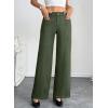 imageSidefeel Womens Wide Leg Jeans High Waisted Stretchy Straight Leg Baggy Denim PantsGreen