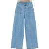 imageSidefeel Womens Wide Leg Jeans High Waisted Stretchy Straight Leg Baggy Denim PantsIceland Blue