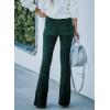 imageSidefeel Womens Corduroy Flare Pants Elastic Waist Bell Bottom Trousers 2025 Fall PantsA 22 Green