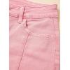 imageSidefeel Womens Wide Leg Jeans High Waisted Stretchy Front Seam Denim PantsPink