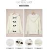 imageSidefeel Womens Cardigan Sweaters Hooded Fleece Lined Button Down Winter Sweater CoatKwhite