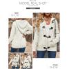 imageSidefeel Womens Cardigan Sweaters Hooded Fleece Lined Button Down Winter Sweater CoatKwhite