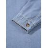 image:imageSidefeel Women Denim Shirt Long Sleeve Button Down Jean Shirts Casual Oversized Trendy Shacket Tops BlousesIceland Blue