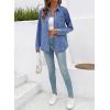 image:imageSidefeel Women Denim Shirt Long Sleeve Button Down Jean Shirts Casual Oversized Trendy Shacket Tops BlousesLight Blue