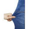 image:imageSidefeel Womens Bermuda Jean Shorts High Waisted Tummy Control Stretchy Denim Shorts with PocketsDark Blue