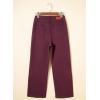 image:imageSidefeel Womens Wide Leg Jeans High Waisted Stretchy Straight Leg Jeans Trendy Seamed Front Loose Denim PantsBurgundy