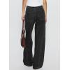 image:imageSidefeel Womens Wide Leg Jeans Low Waisted Stretchy Drawstring Puton Denim PantsBlack