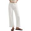 image:imageSidefeel Womens Jeans Wide Leg High Rise Stretchy Jeans Ruffle Hem Straight Leg Denim Pants with PocketsWhite