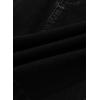 image:imageSidefeel Womens Summer Jean Skirt 2026 High Waist Button Stretch Knee Length Denim SkortBlack