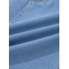 image:imageSidefeel Womens Summer Jean Skirt 2026 High Waist Button Stretch Knee Length Denim SkortIceland Blue