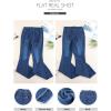 image:imageSidefeel Womens Flare Jeans Strenchy Elastic High Waisted Bell Bottom Bootcut Denim Pants91 Blue