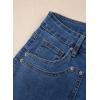 image:imageSidefeel Womens Wide Leg Jeans High Waisted Stretchy Straight Leg Tummy Control Trendy Baggy Seamed Panel Denim PantsBlue