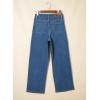 image:imageSidefeel Womens Wide Leg Jeans High Waisted Stretchy Straight Leg Tummy Control Trendy Baggy Seamed Panel Denim PantsLight Blue