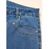 image:imageSidefeel Womens Wide Leg Jeans High Waisted Stretchy Straight Leg Tummy Control Trendy Baggy Seamed Panel Denim PantsLight Blue