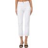 image:imageSidefeel Womens Capri Jeans High Waist Stretchy Skinny Jeans Casual Summer Trendy Cropped Pants with Welt PocketsCream White