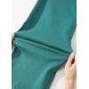 image:imageSidefeel Womens Wide Leg Jeans High Waisted Stretchy Jeans Straight Leg Loose Fit Zimbaplatinum Ankle Denim PantsLake Green