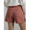 image:imageSidefeel Womens Jean Shorts High Waisted Stretchy Casual Side Seam Denim ShortsMineral Red