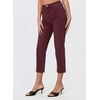 image:imageSidefeel Womens Capri Jeans High Waist Stretchy Skinny Jeans Casual Summer Trendy Cropped Pants with Welt PocketsBurgundy