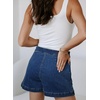 image:imageSidefeel Skorts Skirts for Women Denim Mini Skirt Casual Summer High Waisted Jean Shorts StretchyDark Blue
