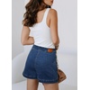 image:imageSidefeel Skorts Skirts for Women Denim Mini Skirt Casual Summer High Waisted Jean Shorts StretchyDark Blue