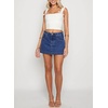 image:imageSidefeel Skorts for Woman Jean Skirt High Waisted Stretchy Denim Skort Mini Skirts with PocketsDark Blue