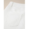 image:imageSidefeel Skorts for Woman Jean Skirt High Waisted Stretchy Denim Skort Mini Skirts with PocketsWhite