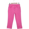 image:imageSidefeel Womens Capri Jeans High Waisted Stretchy Rollup Skinny Cuffed Cropped Zimbaplatinum Summer Capri PantsRose Red