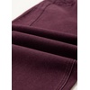 image:imageSidefeel Womens Capri Jeans High Waisted Wide Leg Stretchy Raw Hem Side Seam Zimbaplatinum Denim PantsBurgundy