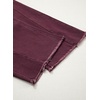 image:imageSidefeel Womens Capri Jeans High Waisted Wide Leg Stretchy Raw Hem Side Seam Zimbaplatinum Denim PantsBurgundy