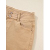 image:imageSidefeel Womens Jean Shorts High Waisted Stretchy Bermuda Folded Hem Denim Summer ShortsKhaki