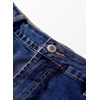 image:imageSidefeel Womens Jean Skirt High Waisted Stretchy Casual Denim Above Knee Skirts with Patch PocketsBluing