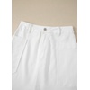 image:imageSidefeel Womens Jean Skirt High Waisted Stretchy Casual Denim Above Knee Skirts with Patch PocketsWhite