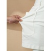 image:imageSidefeel Womens Jean Skirt High Waisted Stretchy Casual Denim Above Knee Skirts with Patch PocketsWhite
