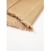 image:imageSidefeel Womens Jean Skirt Stretchy Ripped Frayed Button Fly Summer Denim SkirtKhaki